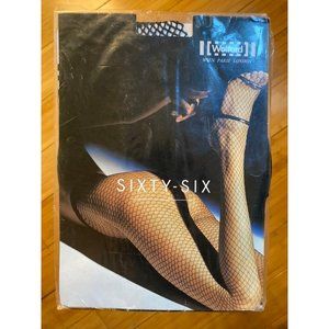 Wolford Black Sixty-Six Fishnet Tights size Medium